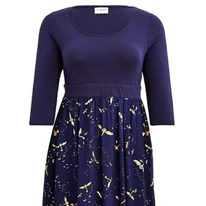 Harry Potter Midi Skater Flying Key Dress Size 12
